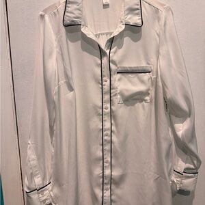 White Women’s Shirt with Black Trim